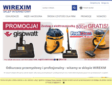 Tablet Screenshot of odkurzacze.wirexim.pl